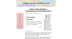 Desktop Screenshot of colours-of-the-rainbow.com