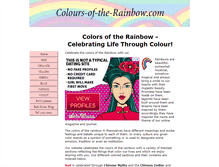 Tablet Screenshot of colours-of-the-rainbow.com
